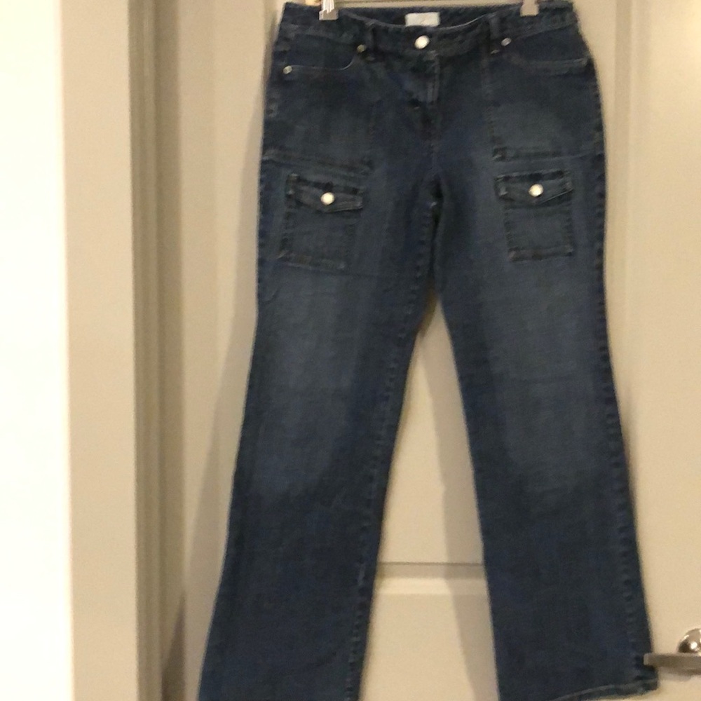 Ann Taylor Loft boot cut jeans.